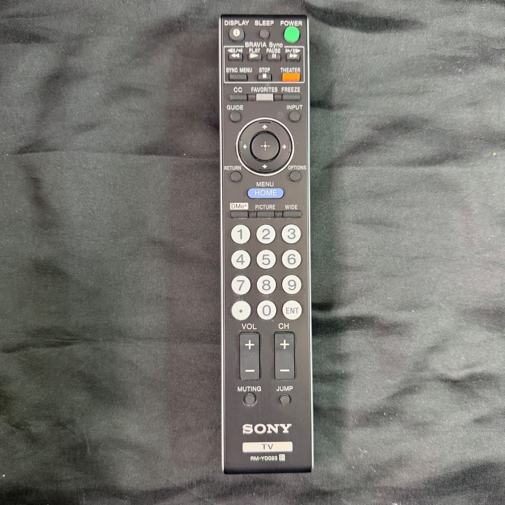 Sony RM-YD023 TV Remote Control Bravia Sync Replacement Black